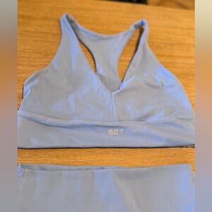 SET Active Sky Blue Sports Bra & Shorts